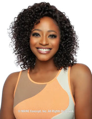 MANE CONCEPT TRILL 100% HUMAN HAIR 9X6 PRE-CUT GLUELESS 05 SPANISH WAVE 14"