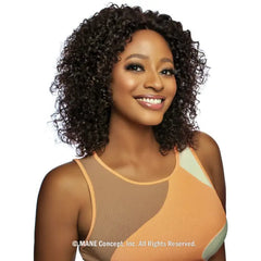 MANE CONCEPT TRILL 100% HUMAN HAIR 9X6 PRE-CUT GLUELESS 05 SPANISH WAVE 14"