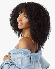 SENSATIONNEL CURLS KINKS & CO TEXTURED CLIP IN EXTENSION OVER ACHIEVER 10″