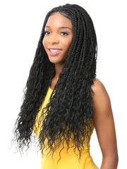 NUTIQUE BOHO BRAID LACE WIG ILLUZE 4X4 LACE BOHO BOX DEEP 26"