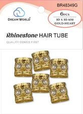 DREAM WORLD BRAIDS & LOCS JEWELRY WITH RHINE STONE 10MM