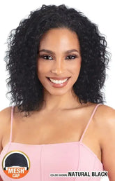 MODEL MODEL BRAZILIAN NATURAL 100% HUMAN HAIR NUDE PREMIUM HALF WIG DEEP CURL 16"