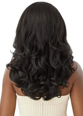OUTRE BIG BEAUTIFUL HAIR HUMAN HAIR BLEND LEAVE OUT U PART WIG DOMINICAN BODY CURL 20