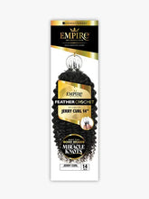 Sensationnel 100% Human Hair Crochet Braids Empire Feather Crochet Jerry curl 10"-18"