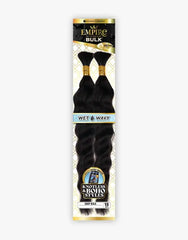 SENSATIONNEL 100% HUMAN HAIR BRAIDS EMPIRE WET & WAVY DEEP BULK 18″