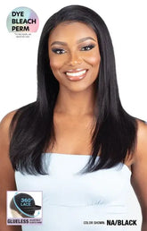 SHAKE N GO 100% HUMAN HAIR GLOSSY 360 LACE FRONTAL WIG STRAIGHT 20"