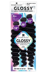 SHAKE N GO 100% VIRGIN REMY HAIR GLOSSY DEEP WAVE