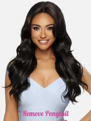 VIVICA A FOX PRE-PONYTAILED HD NATURAL & INVISIBLE LACE FRONT WIG HAZEL