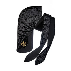 Red By Kiss Bow Wow X Power Wave Crushed Velvet Durag - Black HD81
