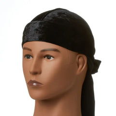 Red By Kiss Bow Wow X Power Wave Crushed Velvet Durag - Black HD81