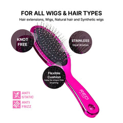 Red By Kiss Anti-Static & Anti-Frizz Oval Wig Brush