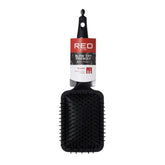 Red By Kiss Rubberized Silky Touch Paddle Brush Square