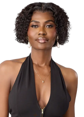 Outre 100% Unprocessed Human Hair 13x5 Lace Frontal Wig My Tresses Black Label - HH-Natural Curly Bob