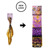 RED BY KISS WOOVEN SILKY SATIN SQUARE SCARF LUX