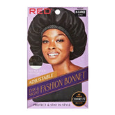 Red By Kiss Adjustable Fashion Hair Bonnet for Day & Night Hair Protection - HQ241 Aztec