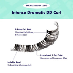 I ENVY 3D FLICK'D STRIP LASHES DD CURL IFK06