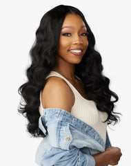 SENSATIONNEL CURLS KINKS N CO KINKY EDGES Y-PART KINKY LOOSE WAND CURL 24"