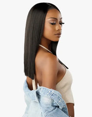 SENSATIONNEL CURLS KINKS N CO KINKY EDGES Y-PART KINKY SILK PRESSED 18"