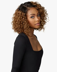 SENSATIONNEL BUTTA CHIC BOB COLLECTION LACE WIG LOB UNIT 3