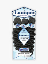 Sensationnel 100% Virgin Remy Human Hair Weave Lunique Multi Pack - Euro Deep