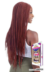 SHAKE N GO EQUAL PREMIUM HD BRAIDED LACE FRONT WIG NAT BOX BRAID 28"