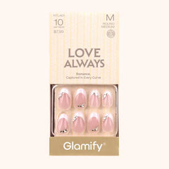 Absolute New York Love Always Press-On Nails - NTLA01 Round Medium