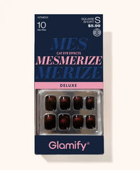 ABSOLUTE NEW YORK MESMERIZE DELUXE PRESS ON NAILS SQUARE SHORT NTME03