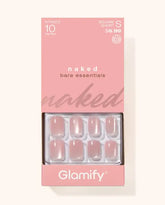 ABSOLUTE NEW YORK NAKED PRESS ON NAILS SQUARE SHORT NTNK03