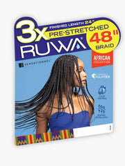 SENSATIONNEL AFRICAN COLLECTION 3X RUWA PRE-LAYERED BRAID 48"