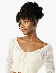 SENSATIONNEL LULU BUN WITH HD LACE PARTING UPDO UNIT 7