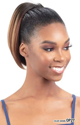 MODEL MODEL MISS DIVINE HUMAN HAIR MASTERMIX DRAWSTRING PONYTAIL YAKY FLIP IN