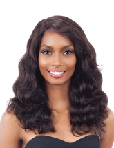 NAKED DEEP INVISIBLE L-PART 100% UNPROCESSED REMY HUMAN HAIR LACE FRONT WIG BODY WAVE