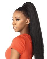 SENSATIONNEL SYNTHETIC INSTANT PONY DRAWSTRING PONYTAIL PERM YAKI 24"