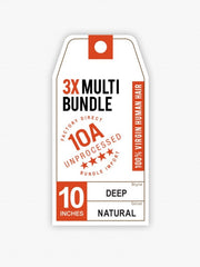 SENSATIONNEL BARE & NATURAL UNPROCESSED VIRGIN HUMAN HAIR 10A 3X MULTI BUNDLE DEEP