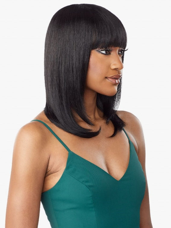 SENSATIONNEL UNPROCESSED VIRGIN HUMAN HAIR FULL WIG 10A STRAIGHT 18"