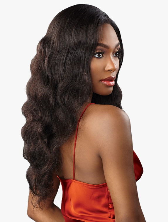 SENSATIONNEL 100% VIRGIN HUMAN HAIR 15A 13X4 FRONTAL HD LACE WIG BODY WAVE 24