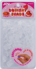 Annie Joy Heart Squishy Beads XX-Large, 60 Count, Clear