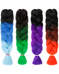 VIVICA A FOX RAINBOW JUMBO BRAID 64"