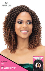 MAYDE BEAUTY SYNTHETIC CURLY POP CROCHET BRAID 2X WATER POP