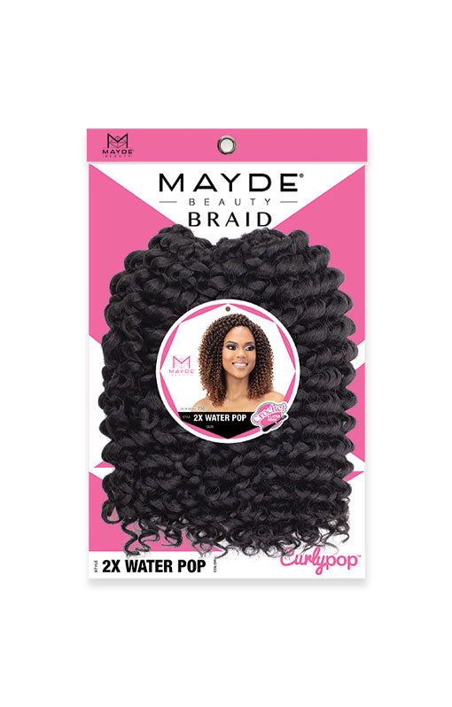 MAYDE BEAUTY SYNTHETIC CURLY POP CROCHET BRAID 2X WATER POP