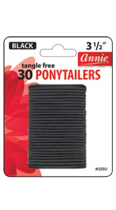 ANNIE 30 PONYTAILERS 3 1/2" #BLACK