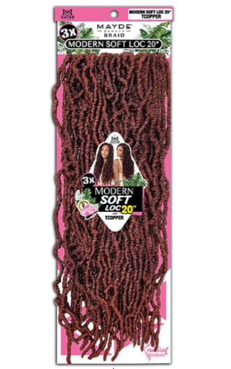 MAYDE BEAUTY CROCHET BRAID 3X MODERN SOFT LOC 20"