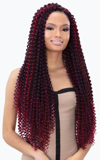 MAYDE BEAUTY SYNTHETIC CROCHET BRAID 3X WATER CURL 20"