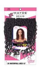 MAYDE CROCHET BRAID 3X WATERFALL LOCS 12"