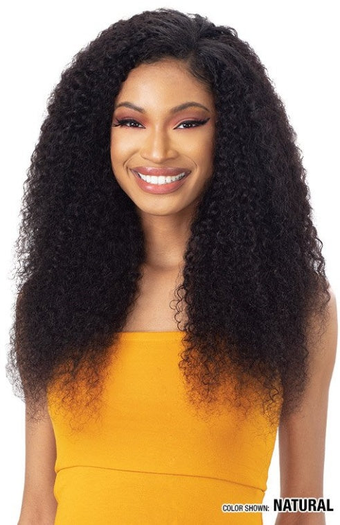 SHAKE N GO NAKED NATURE 100% HUMAN HAIR WET & WAVY HD 4X4 LACE CLOSURE BOHEMIAN CURL 12"