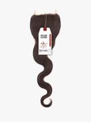 SENSATIONNEL BARE & NATURAL 7A BODY WAVE 4X4 CLOSURE