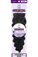 OUTRE MYTRESSES PURPLE LABEL 100% UNPROCESSED HUMAN HAIR CLIP IN 7PCS CRYSTAL DEEP 12"