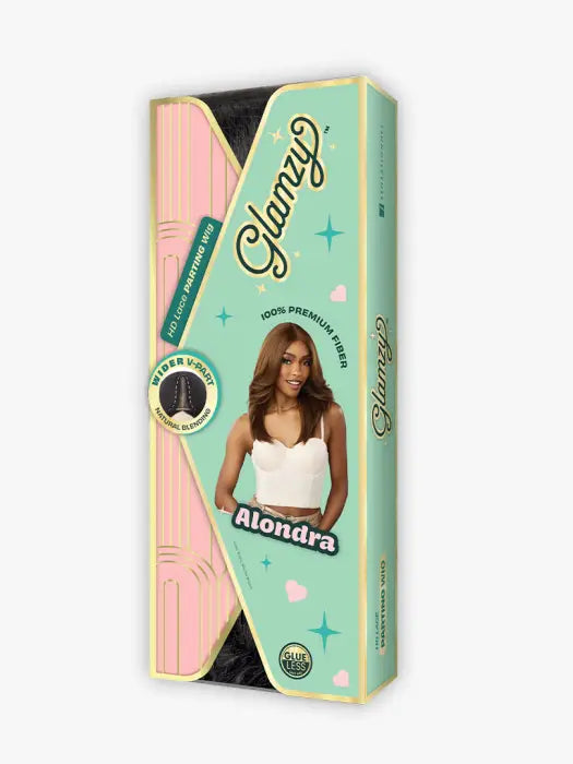 SENSATIONNEL SYNTHETIC GLAMZY HD LACE PARTING WIG ALONDRA
