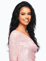 Vivica A Fox 100 % Unprocessed Virgin Remi Hair HD 13x5 Lace Frontal Wig Black Rose - Body Wave 24"