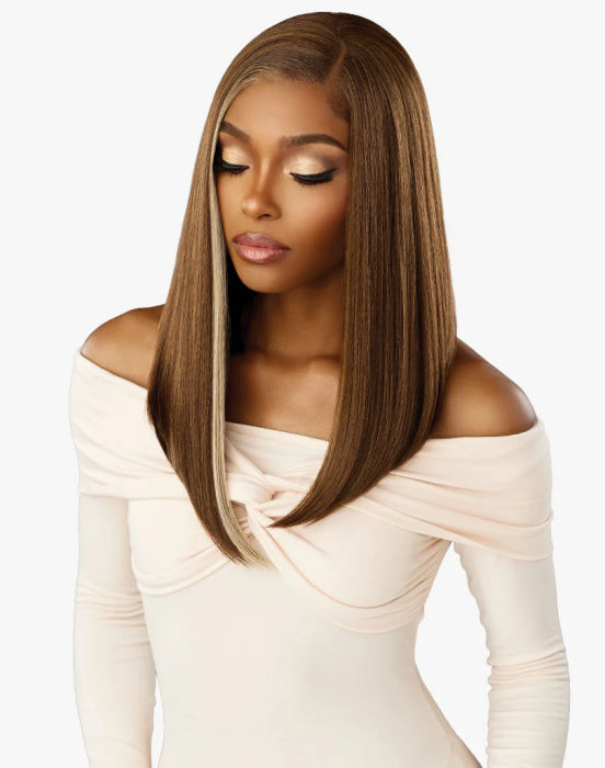 Sensationnel 13X5 HD Lace Frontal Wig Crowned Edge -  Blunt Lob 15"
